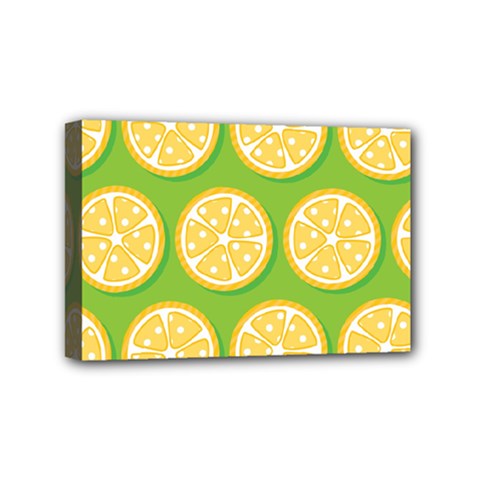 Lime Orange Yellow Green Fruit Mini Canvas 6  X 4  by Mariart