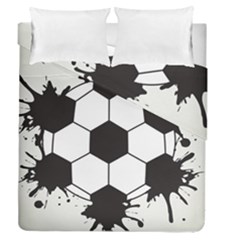 Soccer Camp Splat Ball Sport Duvet Cover Double Side (queen Size) by Mariart