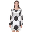 Soccer Camp Splat Ball Sport Long Sleeve Chiffon Shift Dress  View1