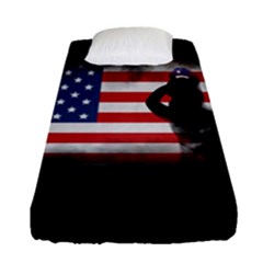 Honor Our Heroes On Memorial Day Fitted Sheet (single Size) by Catifornia