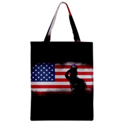 Honor Our Heroes On Memorial Day Zipper Classic Tote Bag by Catifornia