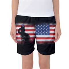 Honor Our Heroes On Memorial Day Women s Basketball Shorts by Catifornia