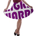 Migraine Warrior with Ribbon A-line Skater Skirt View1