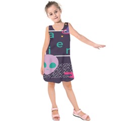 Behance Feelings Beauty Space Alien Star Galaxy Kids  Sleeveless Dress by Mariart