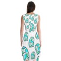 Brilliant Diamond Green Blue White Sleeveless Chiffon Dress   View2