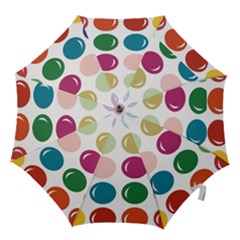 Brights Pastels Bubble Balloon Color Rainbow Hook Handle Umbrellas (small) by Mariart