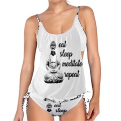 Eat, Sleep, Meditate, Repeat  Tankini by Valentinaart