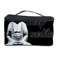 Eat, Sleep, Meditate, Repeat  Cosmetic Storage Case by Valentinaart