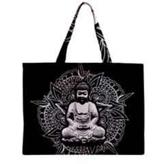 Ornate Buddha Zipper Mini Tote Bag by Valentinaart