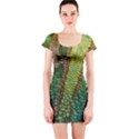 Chameleon Skin Texture Short Sleeve Bodycon Dress View1