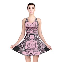 Ornate Buddha Reversible Skater Dress by Valentinaart