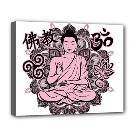 Ornate Buddha Deluxe Canvas 20  X 16   by Valentinaart