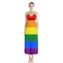 Pride rainbow flag Button Up Chiffon Maxi Dress View1