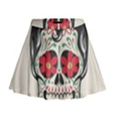 Man Sugar Skull Mini Flare Skirt View1