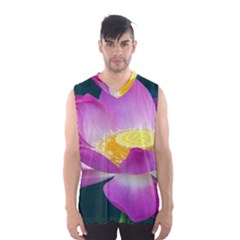 Pink Lotus Flower Men s Basketball Tank Top by BangZart