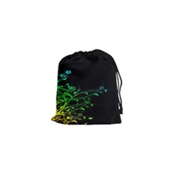 Abstract Colorful Plants Drawstring Pouches (xs)  by BangZart