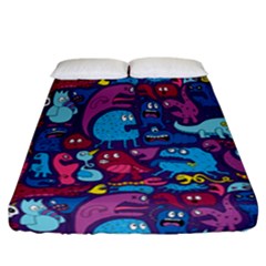 Hipster Pattern Animals And Tokyo Fitted Sheet (california King Size) by BangZart