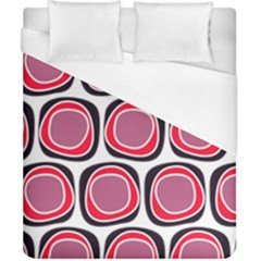 Wheel Stones Pink Pattern Abstract Background Duvet Cover (california King Size) by BangZart