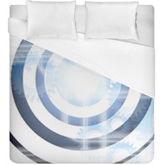 Center Centered Gears Visor Target Duvet Cover (king Size) by BangZart