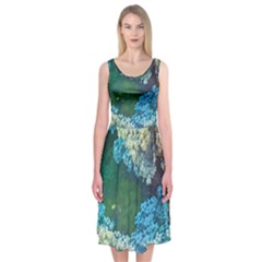 Fractal Formula Abstract Backdrop Midi Sleeveless Dress by BangZart