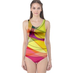 Abstract #367 One Piece Swimsuit by RockettGraphics