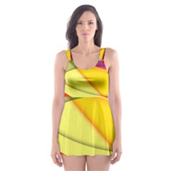 Abstract #367 Skater Dress Swimsuit by RockettGraphics