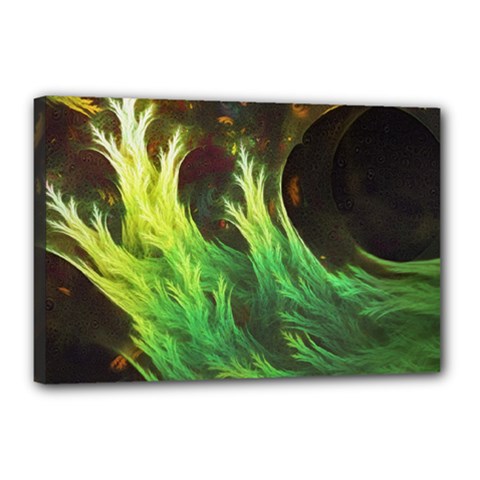 A Seaweed s Deepdream Of Faded Fractal Fall Colors Canvas 18  X 12  by jayaprime