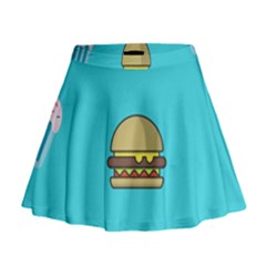 Yumyum  Mini Flare Skirt by TheLimeGreenFlamingo