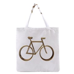 Elegant Gold Look Bicycle Cycling  Grocery Tote Bag by yoursparklingshop