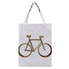 Elegant Gold Look Bicycle Cycling  Classic Tote Bag by yoursparklingshop