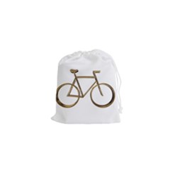 Elegant Gold Look Bicycle Cycling  Drawstring Pouches (xs)  by yoursparklingshop