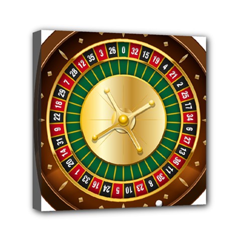 Casino Roulette Clipart Mini Canvas 6  X 6  by BangZart