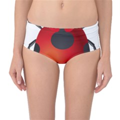 Ladybug Insects Mid-waist Bikini Bottoms by BangZart