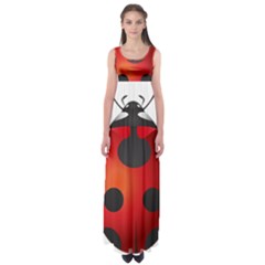 Ladybug Insects Empire Waist Maxi Dress by BangZart