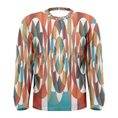 Colorful Geometric Abstract Men s Long Sleeve Tee by linceazul