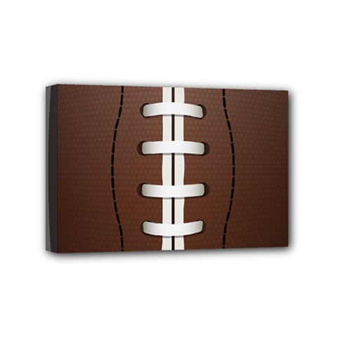 Football Ball Mini Canvas 6  X 4  by BangZart