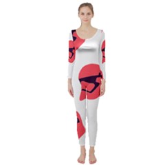 Stormtroper Pattern  Long Sleeve Catsuit by paulaoliveiradesign