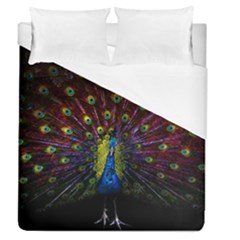 Beautiful Peacock Feather Duvet Cover (queen Size) by BangZart