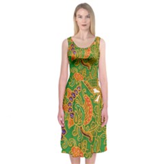 Art Batik The Traditional Fabric Midi Sleeveless Dress by BangZart