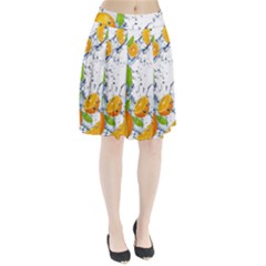 Fruits Water Vegetables Food Pleated Skirt by BangZart