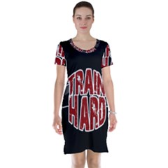 Train Hard Short Sleeve Nightdress by Valentinaart