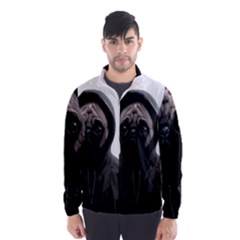 Gangsta Pug Wind Breaker (men) by Valentinaart