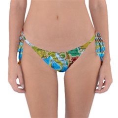 World Map Reversible Bikini Bottom by BangZart