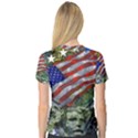 Usa United States Of America Images Independence Day V-Neck Sport Mesh Tee View2