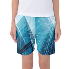 Glass Bulding Women s Basketball Shorts by BangZart