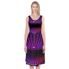 Glass Ball Texture Abstract Midi Sleeveless Dress by BangZart