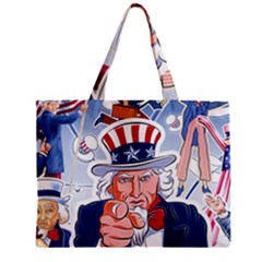 Independence Day United States Of America Zipper Mini Tote Bag by BangZart