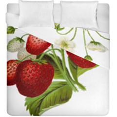 Food Fruit Leaf Leafy Leaves Duvet Cover Double Side (king Size) by Nexatart