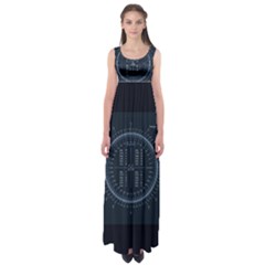 Minimalistic Knowledge Mathematics Trigonometry Empire Waist Maxi Dress by BangZart