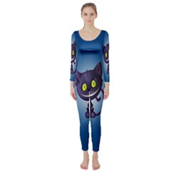 Funny Cute Cat Long Sleeve Catsuit by BangZart